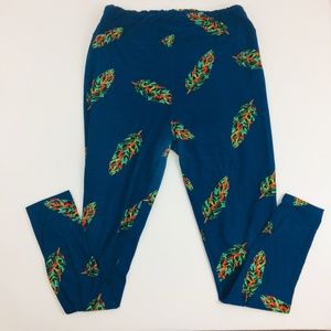 LuLaRoe Leggings Fall Leaf Pattern Tall & Curvy